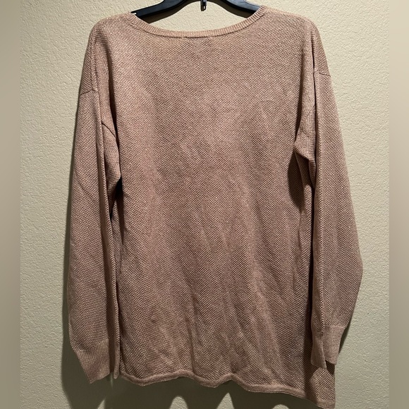 Neiman Marcus Gold Metallic Sweater - Picture 2 of 2
